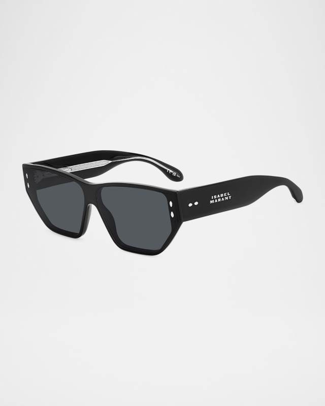 Rectangle Acetate Sunglasses